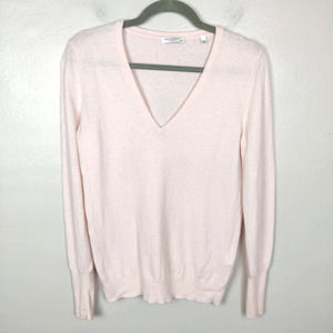 Equipment Sweater Size Medium Light Pink Wool & Cashmere Blend V-Neck